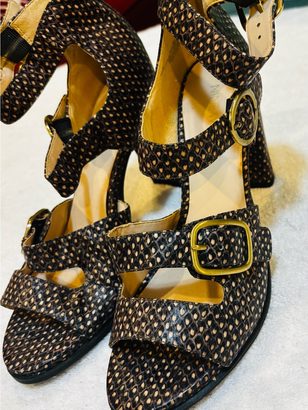 Brand New Stylish Heels By Nine West - Size 8M - Heel Height 3.5 Inches - box 13